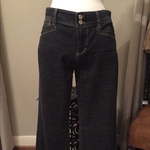 White House Black Market black denim slacks